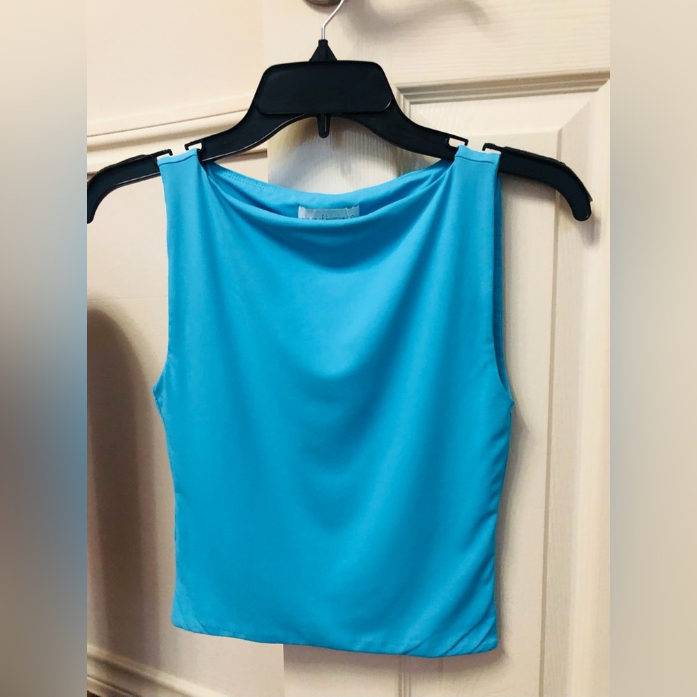 House of Harlow 1960 Sky Blue Tank Top